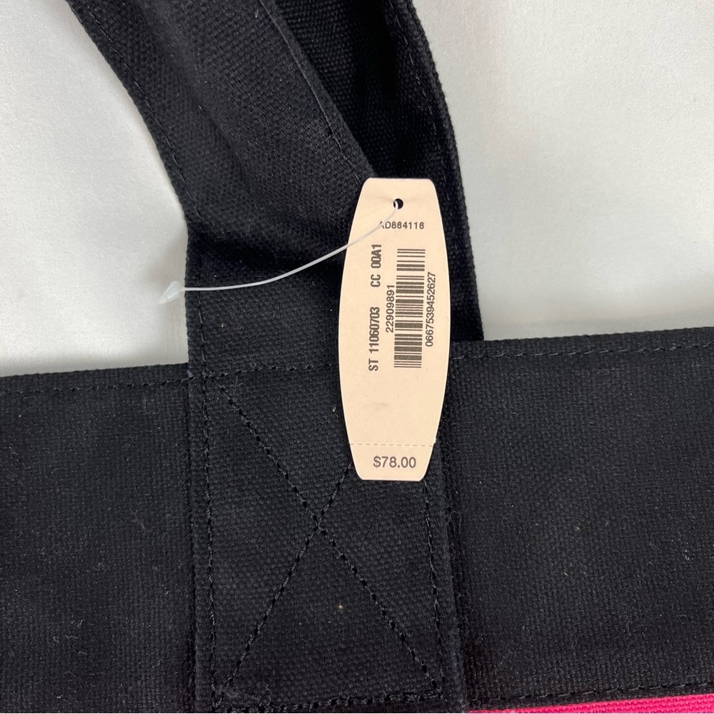 NWT Victoria’s Secret Large Color-Block Tote Bag Pink Red Black - Picture 3 of 13